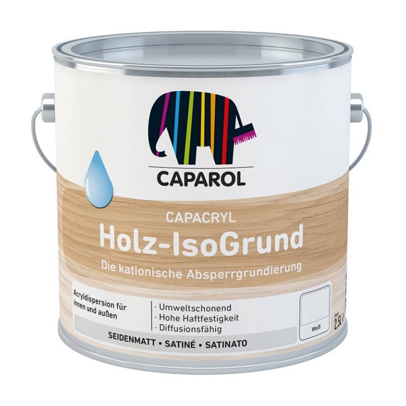 Φωτογραφία προϊόντος Capacryl Holz-Isogrund 25Lt - Βελατουρα Νερου Για