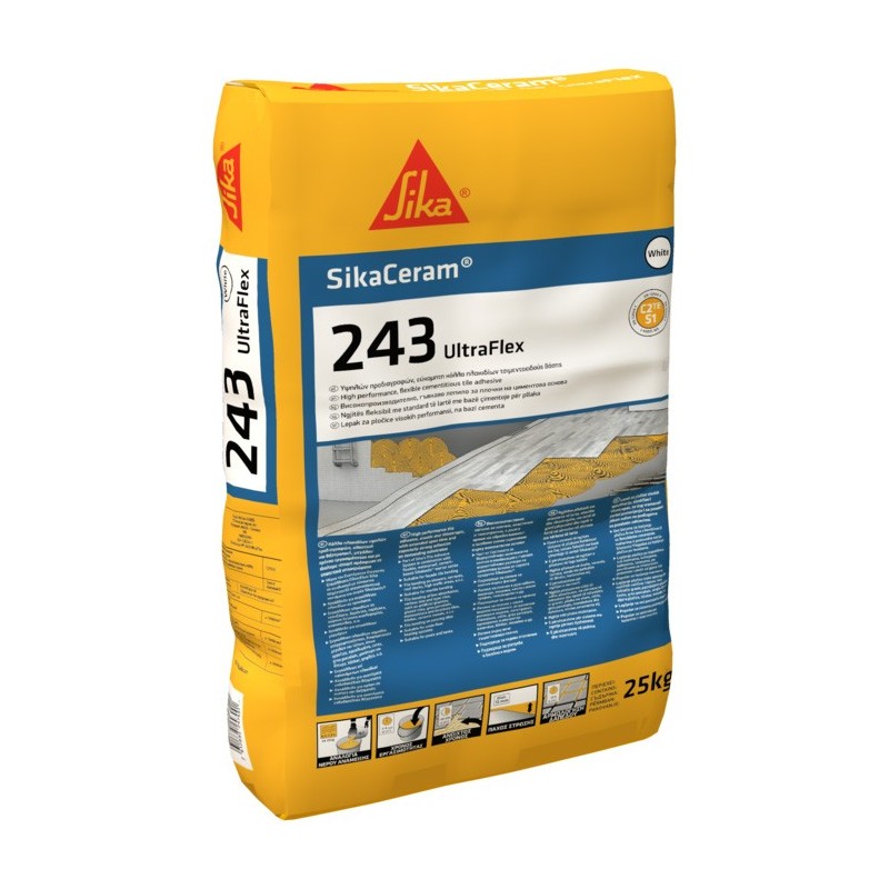 Φωτογραφία προϊόντος Sikaceram-243 Ultraflex White 25Kg