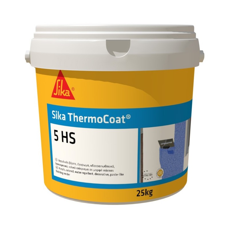 Φωτογραφία προϊόντος Sika Thermocoat-5 Hs Fine Λευκο 12Mm Acrylic 25