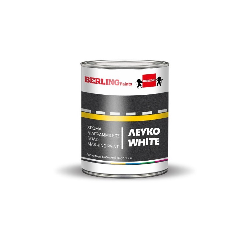 Φωτογραφία προϊόντος Χρωμα Διαγραμμισεως Οδων Λευκο 15.6Lt