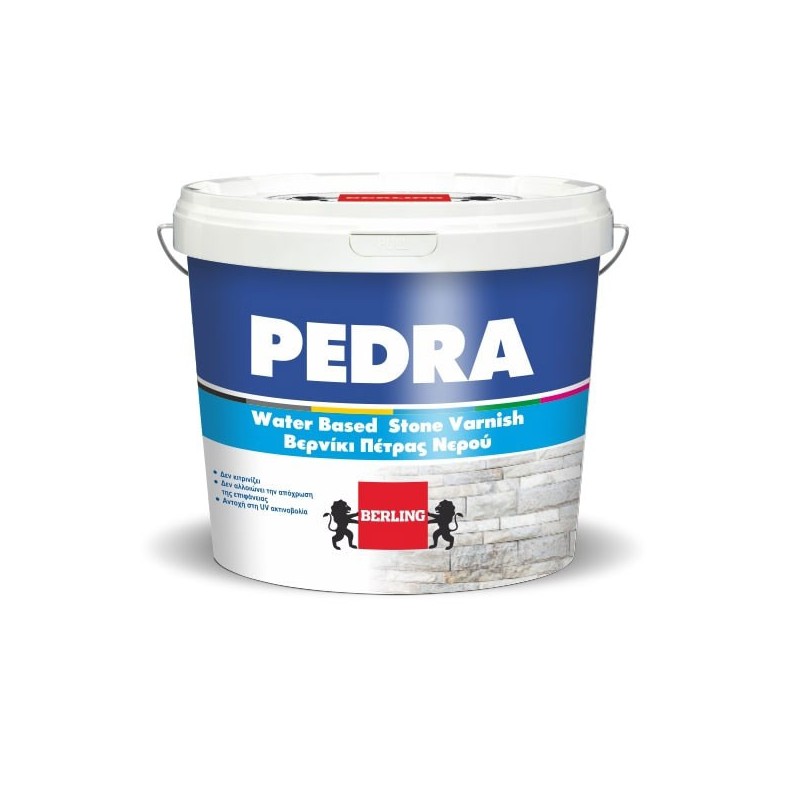 Φωτογραφία προϊόντος Pedra Βερνικι Πετρας Νερου Matt 3Lt
