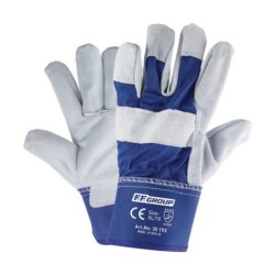 Φωτογραφία προϊόντος Γαντια Δερματοπανινα Μπλε-Μπεζ Xl-10''