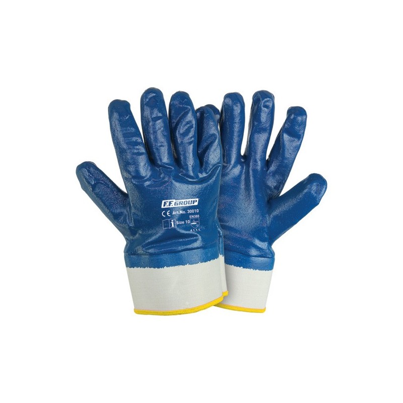 Φωτογραφία προϊόντος Γαντια Με Πληρη Επικαλυψη Νιτριλιου Nbr Μπλε Βαρ
