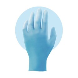 Φωτογραφία προϊόντος Γαντια Μιας Χρησης Νιτριλιου Χωρις Πουδρα Μπλε -