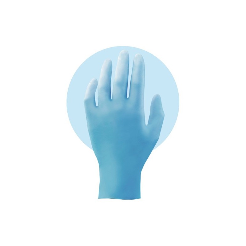 Φωτογραφία προϊόντος Γαντια Μιας Χρησης Νιτριλιου Χωρις Πουδρα Μπλε -