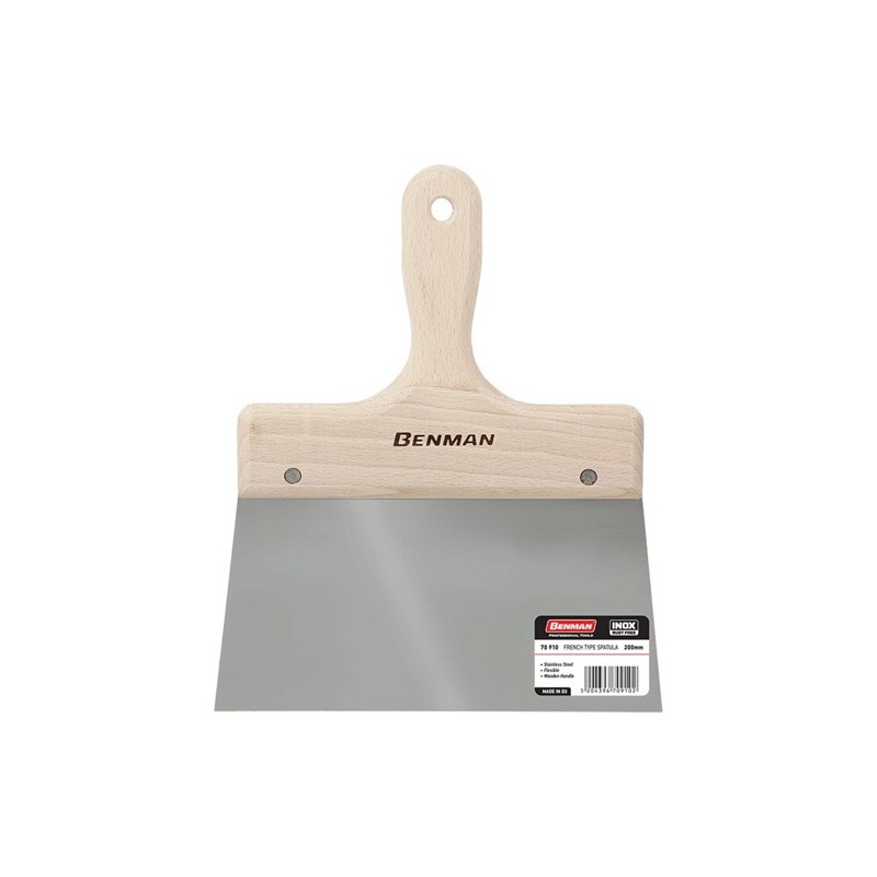 Φωτογραφία προϊόντος Σπατουλα Φαρδια Inox Μακρια Λαμα Ξυλinh Λαβη 240