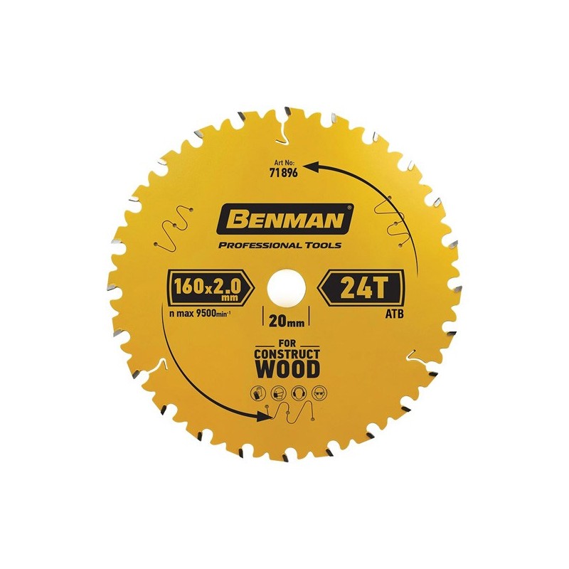 Φωτογραφία προϊόντος Πριονοδισκος Construct Wood 184X2.0Mm-20Mm 24T