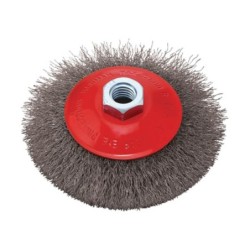 Φωτογραφία προϊόντος Συρματοβουρτσα Κωνικη Ø125 Με Σπειρωμα Μ14 468.0