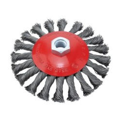 Φωτογραφία προϊόντος Συρματοβουρτσα Κωνικη Κοτσιδα Ø125 Με Σπειρωμα Μ1