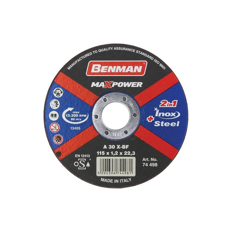Φωτογραφία προϊόντος Δισκος Κοπης Σιδηρου-Inox-Cd Maxpower 115X1.2Mm