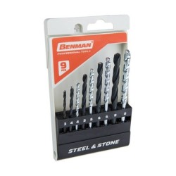 Φωτογραφία προϊόντος Σετ Διαμαντοτρυπανα Σιδηρου Hss & Stone 9Τεμ