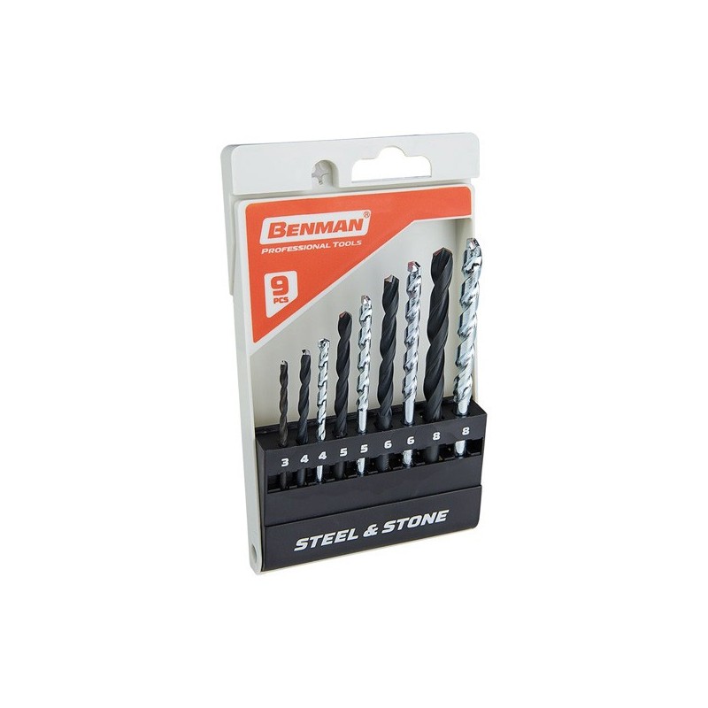 Φωτογραφία προϊόντος Σετ Διαμαντοτρυπανα Σιδηρου Hss & Stone 9Τεμ