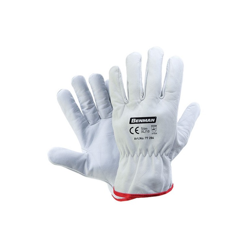 Φωτογραφία προϊόντος Δερματινα Γαντια Οδηγησης Λευκα 10''-Xl